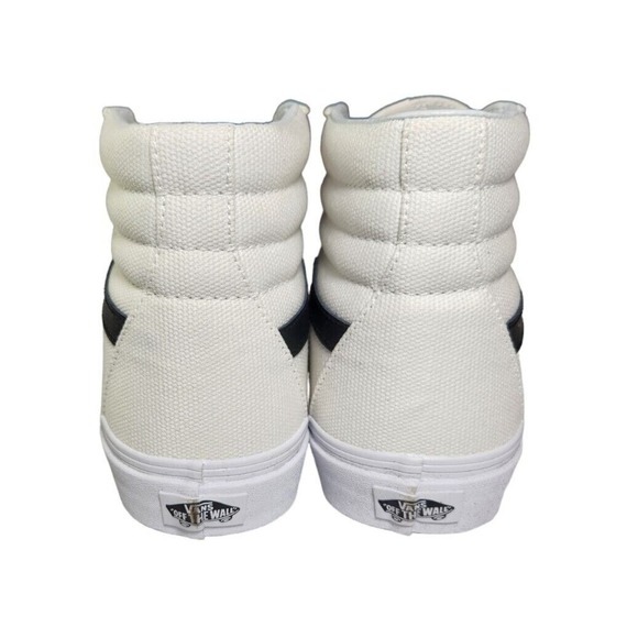 VANS SK8-Hi Reissue True White/Black Mens Size 8.5 Womens 10 Oversized Laces - Picture 2 of 5